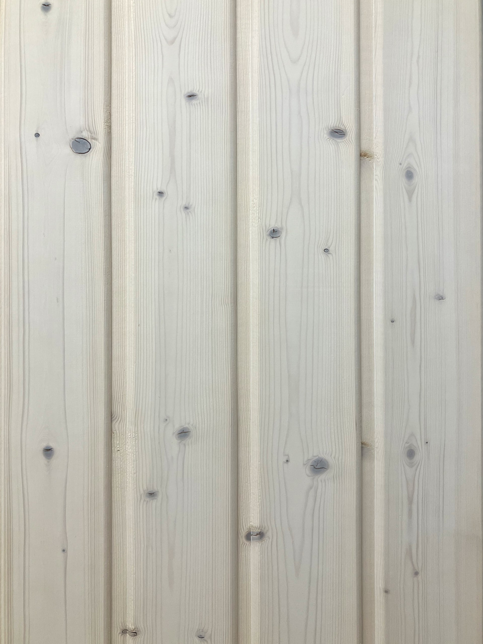Profilholz Fichte Nut & Feder Softline Weiß Transparent 14 x 121 x 4200 mm