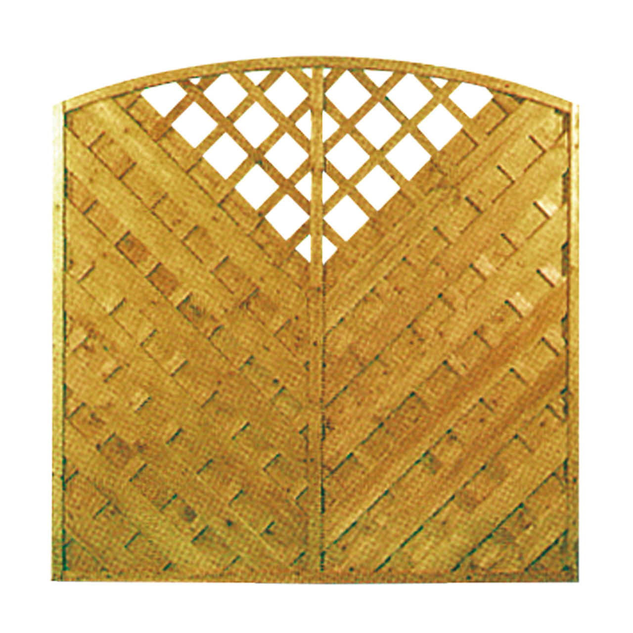 Sichtschutzzaun BERNAU mit Gitterausschnitt Nadelholz KDI grün 180/160 x 180 cm (H x B)
