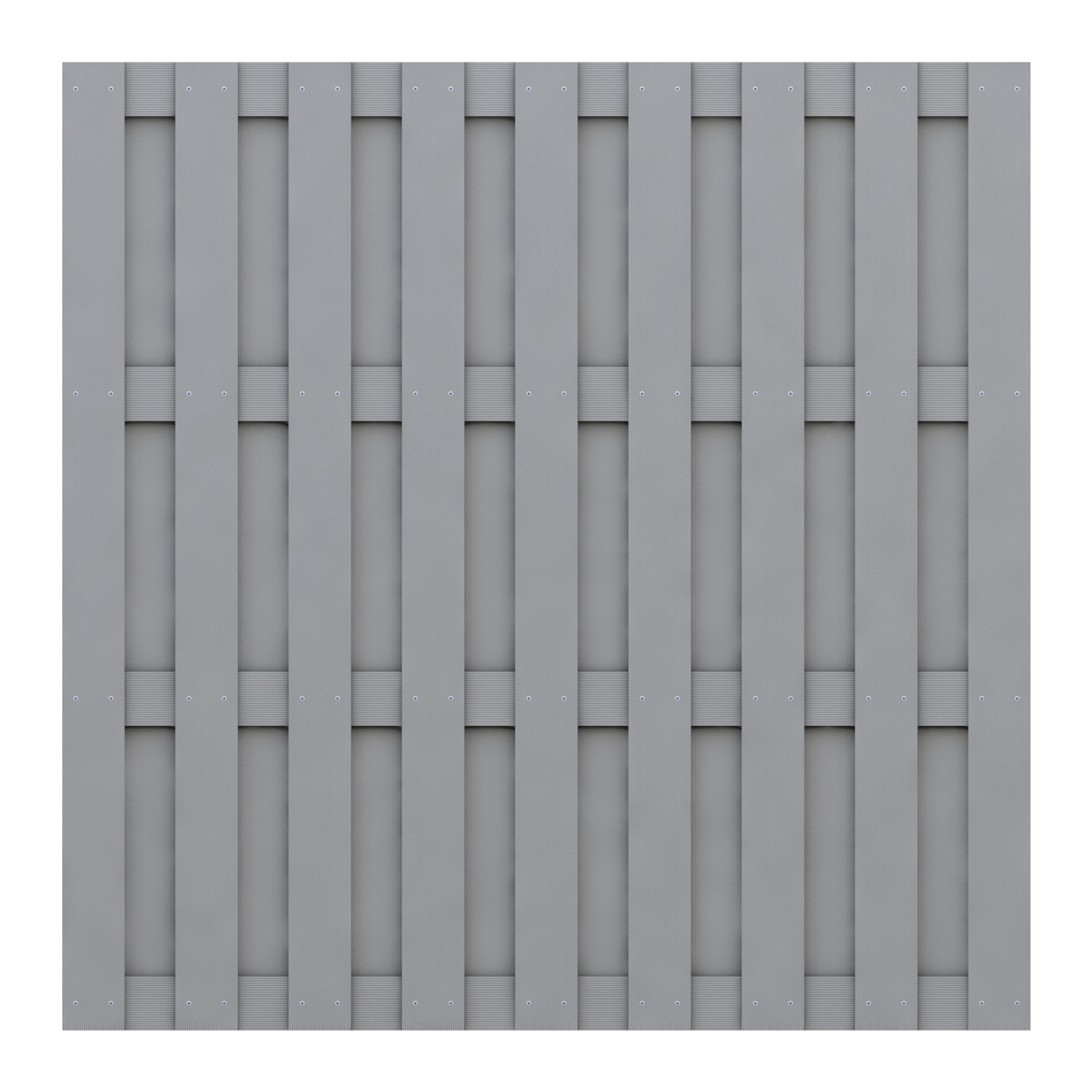 Sichtschutzzaun JUMBO WPC Grau 179 x 179 cm (H x B)