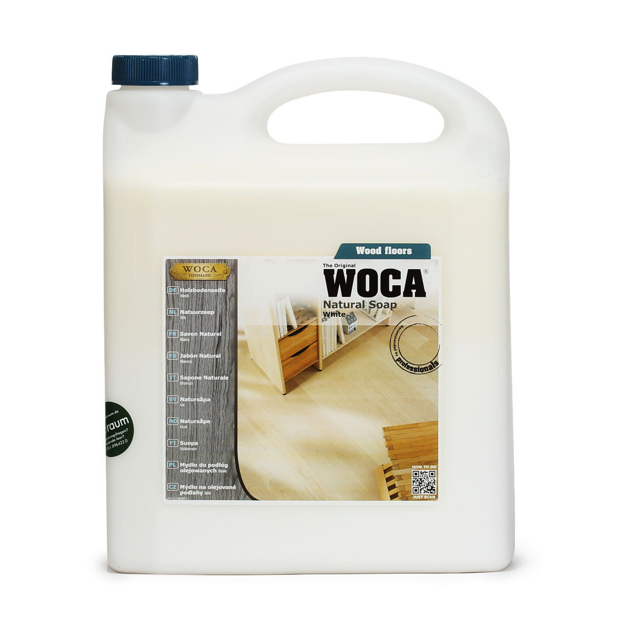 WOCA Holzbodenseife Weiß 5,0 Liter